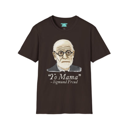 Funny Psychology T-Shirt, Sigmund Freud Graphic Tee, Yo Mama Joke, Unisex Short Sleeve