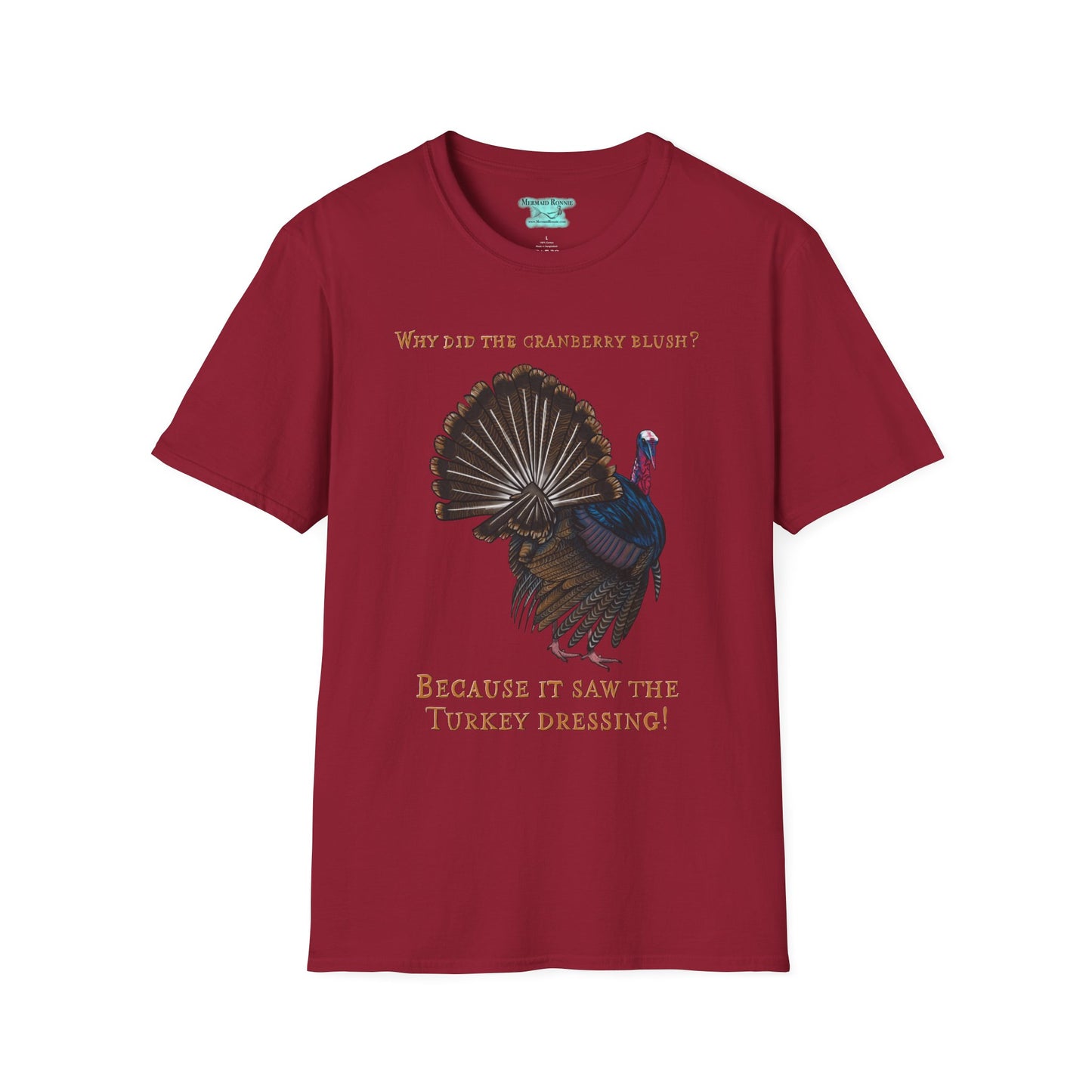 Funny Thanksgiving T-Shirt, Turkey and Cranberry Joke Tee, Unisex Graphic T-Shirt