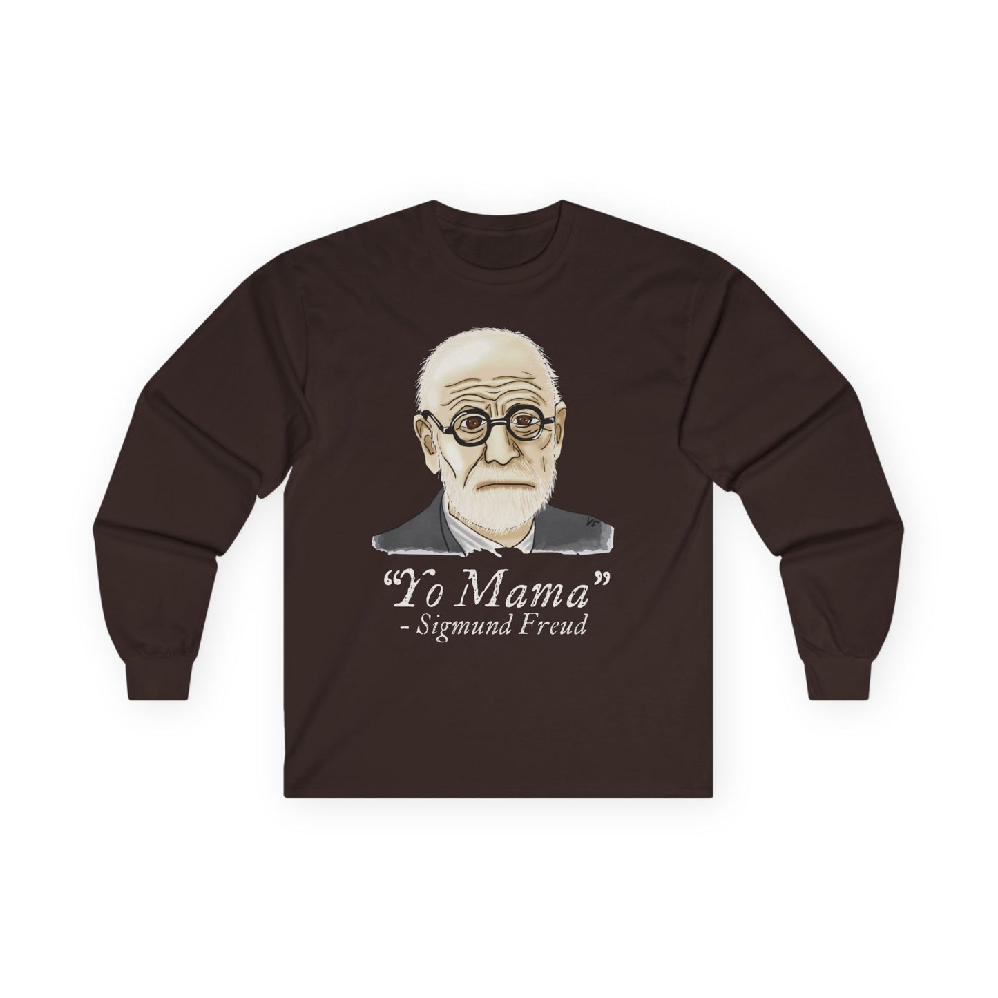 Sigmund Freud Long Sleeve T-Shirt, Funny Psychology Unisex Tee, Yo Mama Joke
