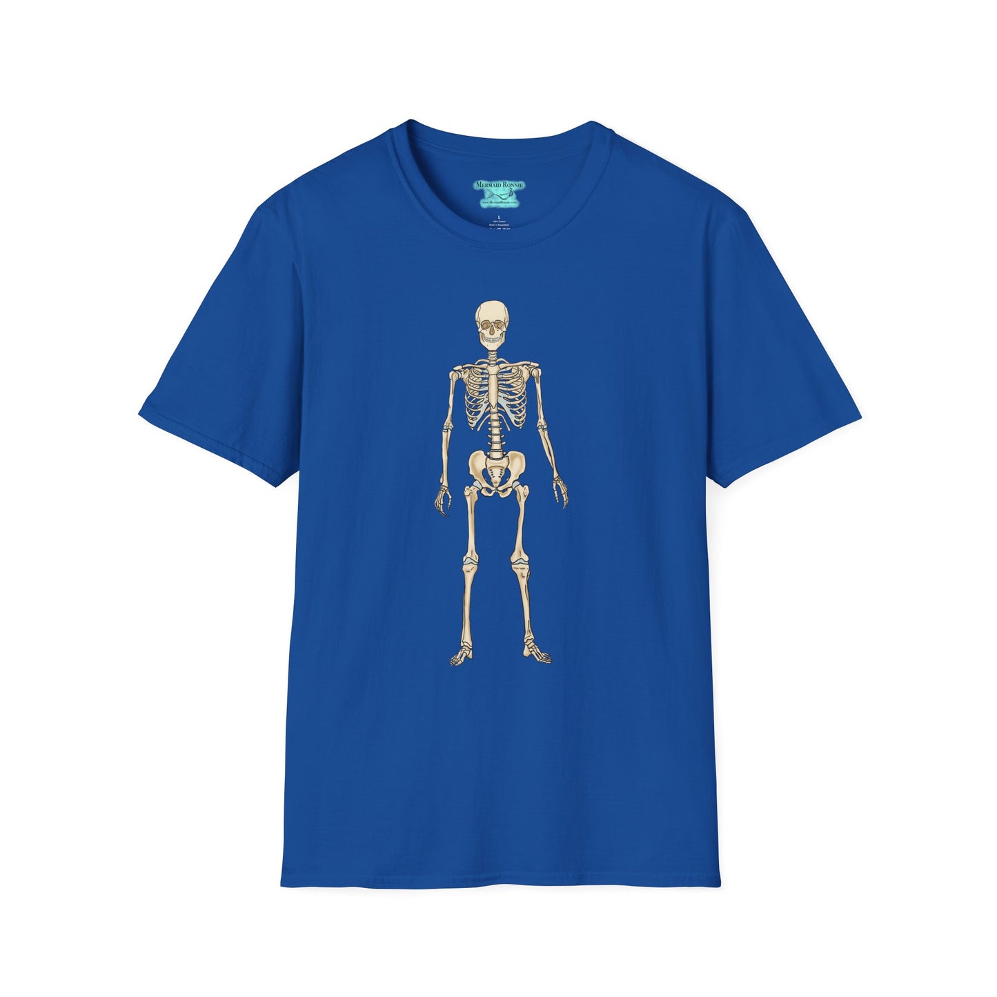 Anatomical Skeleton Graphic T-Shirt, Unisex Short Sleeve Tee, Human Anatomy Gift