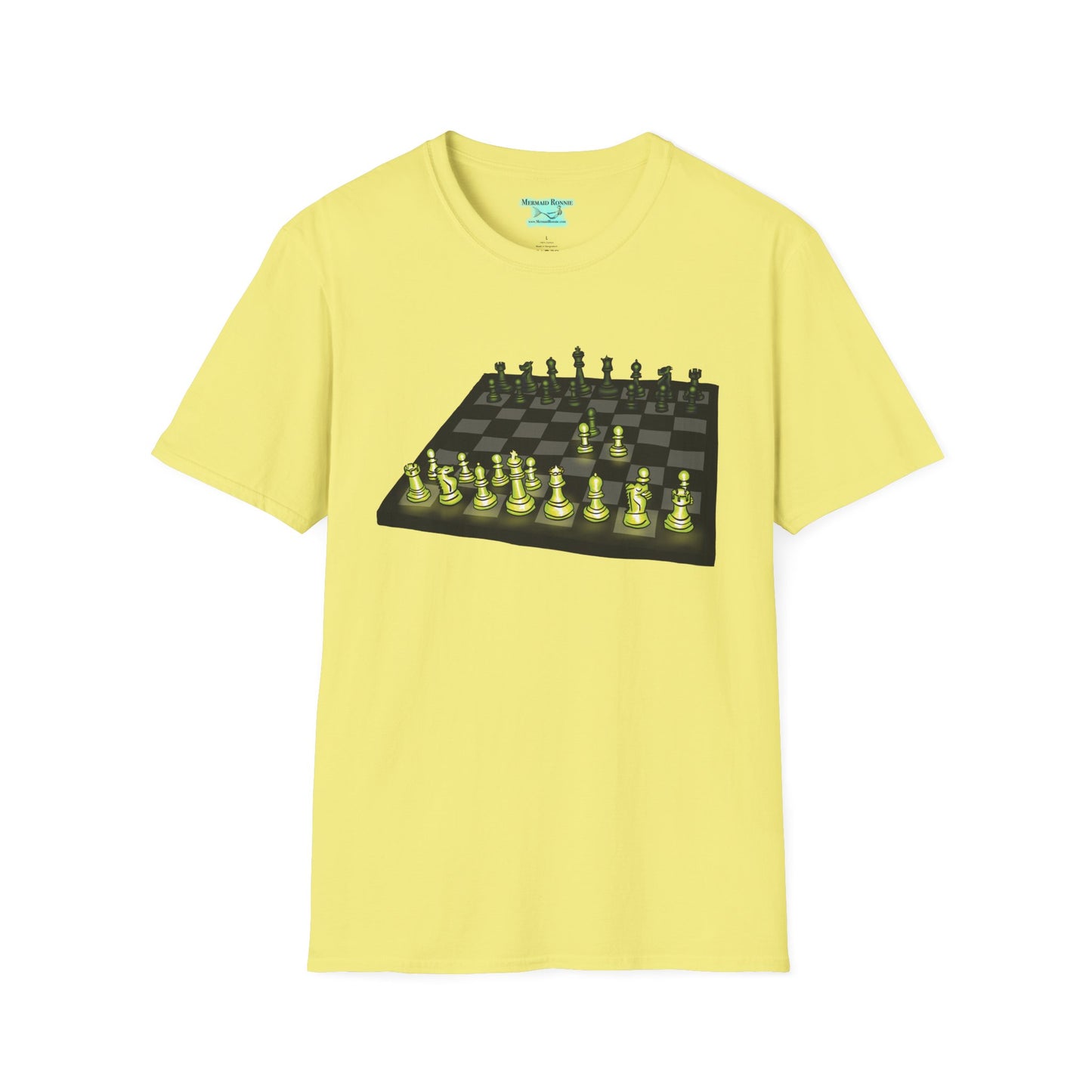 Chess T-Shirt, Queen’s Gambit Opening Position, Unisex Short Sleeve Tee