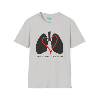 Respiratory Therapist T-Shirt, Lungs and Heart Unisex Short Sleeve Tee