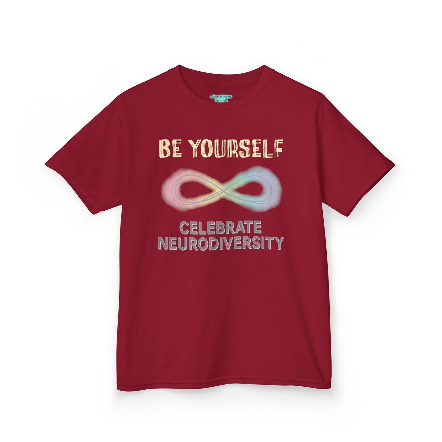Neurodiversity T-Shirt For Kids, Inspirational Be Yourself Short Sleeve Tee, Autism and ADHD Acceptance