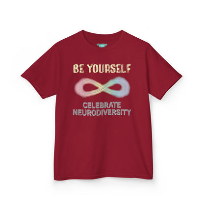 Neurodiversity T-Shirt For Kids, Inspirational Be Yourself Short Sleeve Tee, Autism and ADHD Acceptance