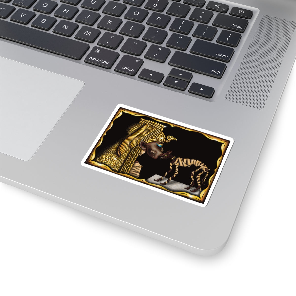 Cleopatra Mummy Sticker, Egyptian Cat Mummy Vinyl Decal, Movie Monster Sticker