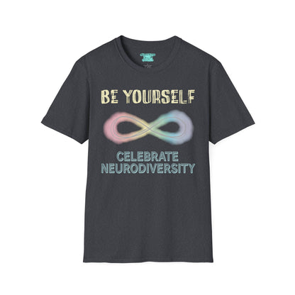 Celebrate Neurodiversity T-Shirt, Pastel Neurodivergent Tee, Rainbow Infinity Symbol