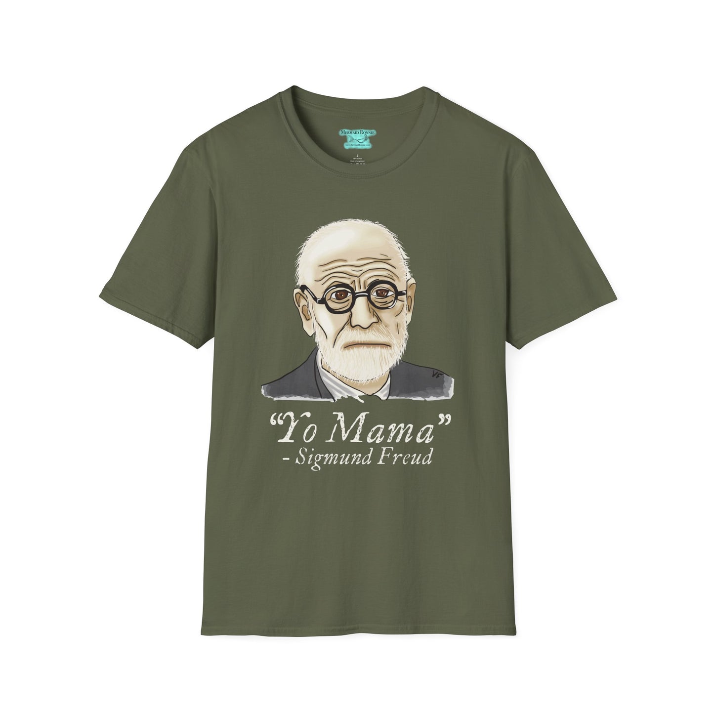 Funny Psychology T-Shirt, Sigmund Freud Graphic Tee, Yo Mama Joke, Unisex Short Sleeve