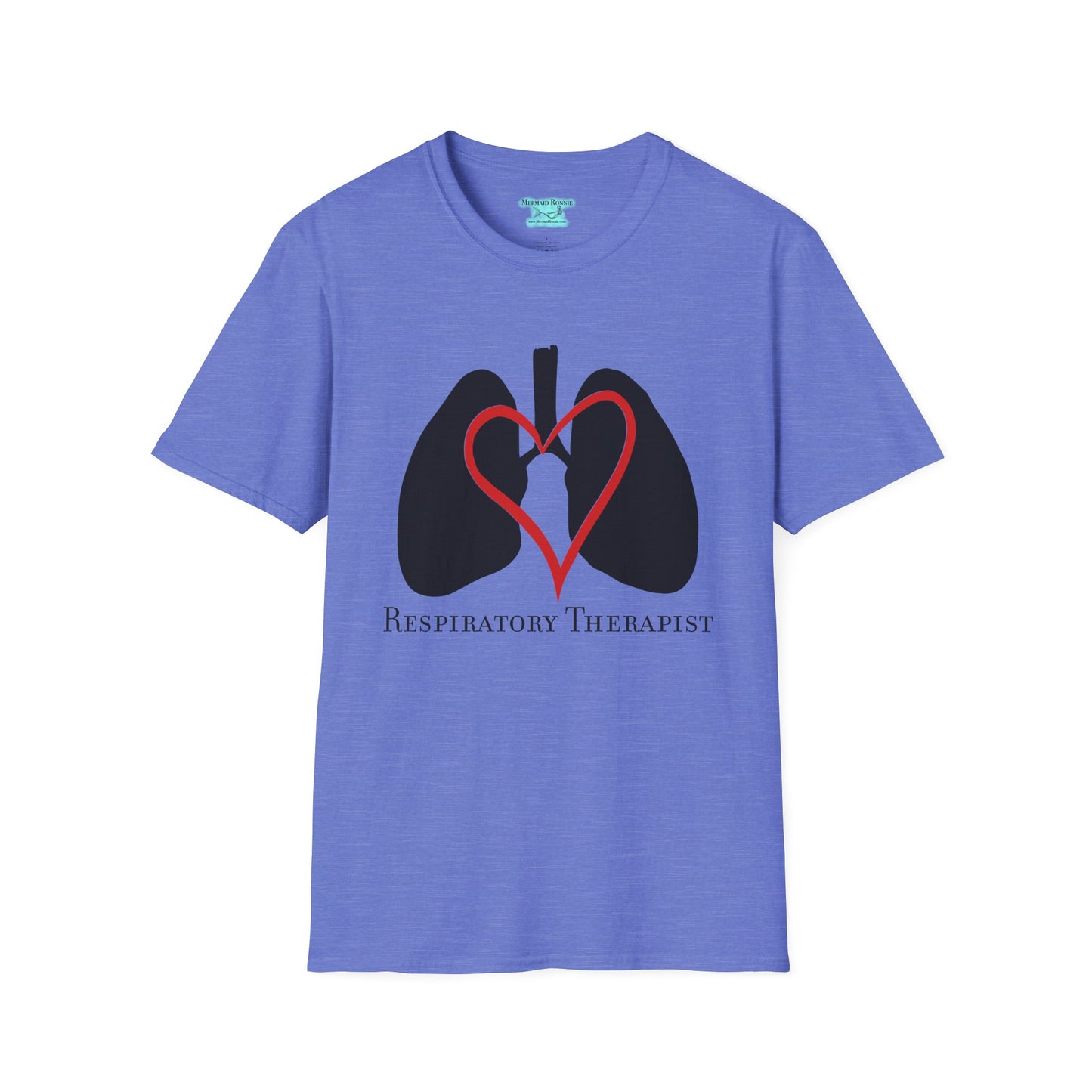 Respiratory Therapist T-Shirt, Lungs and Heart Unisex Short Sleeve Tee
