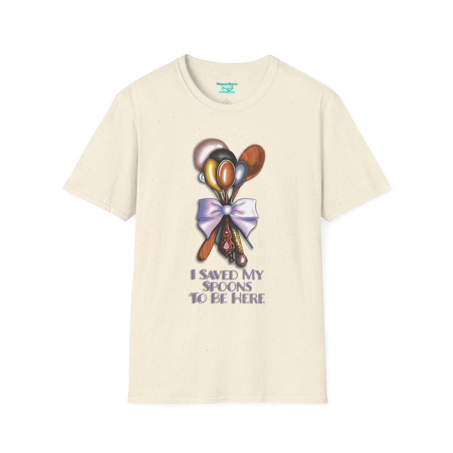 Motivational Spoonie T-Shirt, I Saved My Spoons To Be Here, Chronic Illness Gift