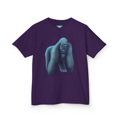 Kids Gorilla Graphic T-Shirt, Silverback Gorilla Shirt, Wildlife Unisex Short Sleeve Tee