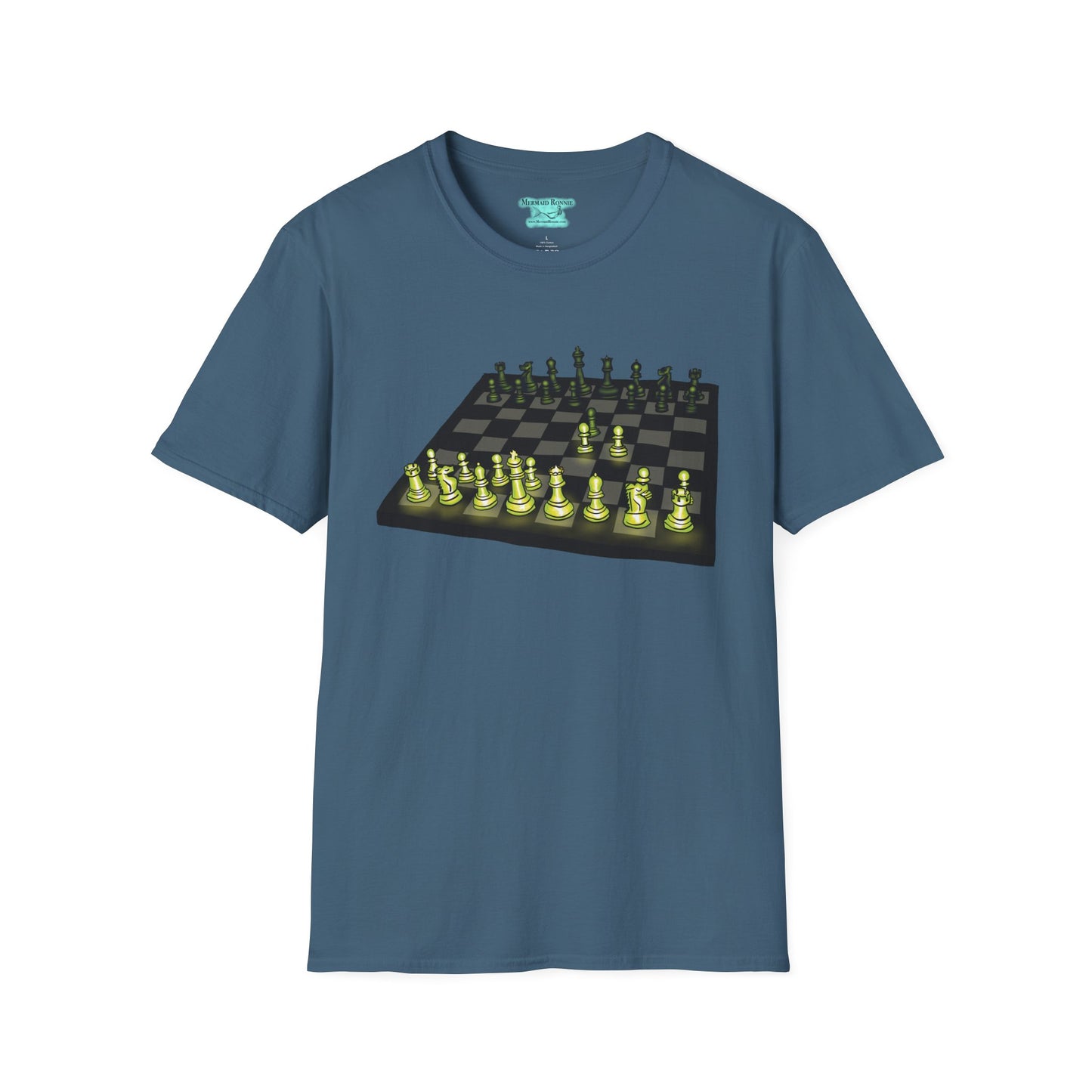 Chess T-Shirt, Queen’s Gambit Opening Position, Unisex Short Sleeve Tee