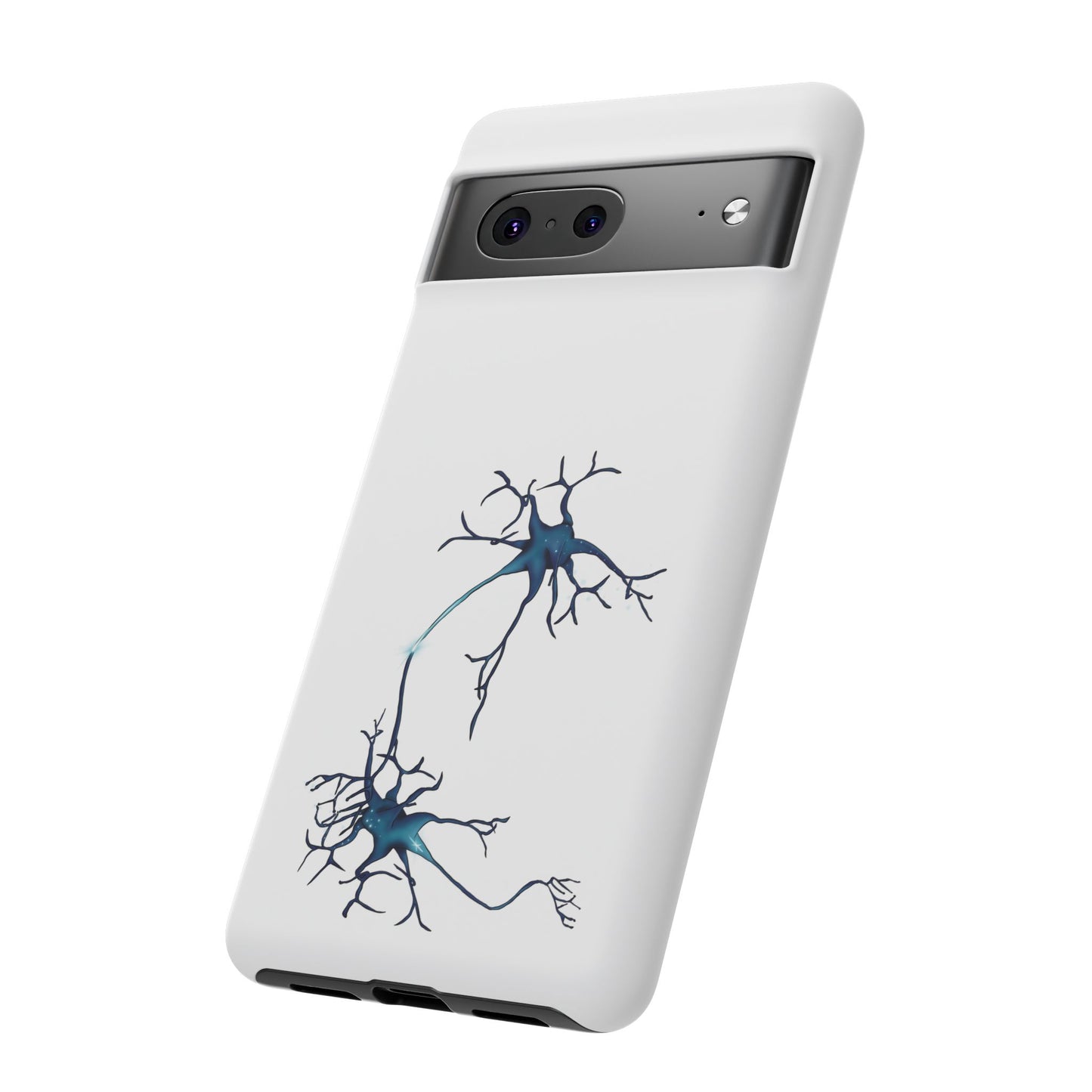 Neuron Phone Case, Neuroscience Protective Cover for iPhone, Google Pixel, Samsung Galaxy, White Anatomy Phone Case