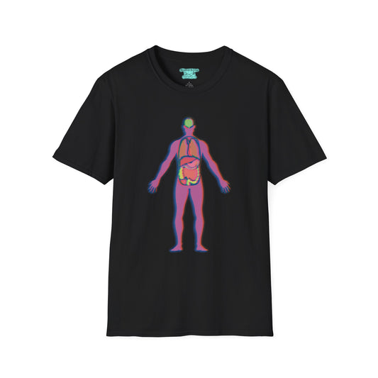 Human Anatomy Graphic T-Shirt, Unisex Internal Organs Tee, Biology Gift