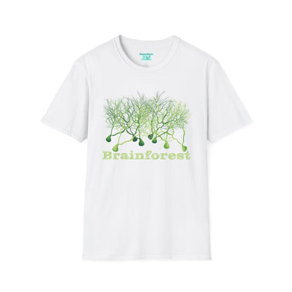 Brainforest Neuroscience T-Shirt, Purkinje Cell Forest, Neuroanatomy Gift, Neuron Short Sleeve Tee