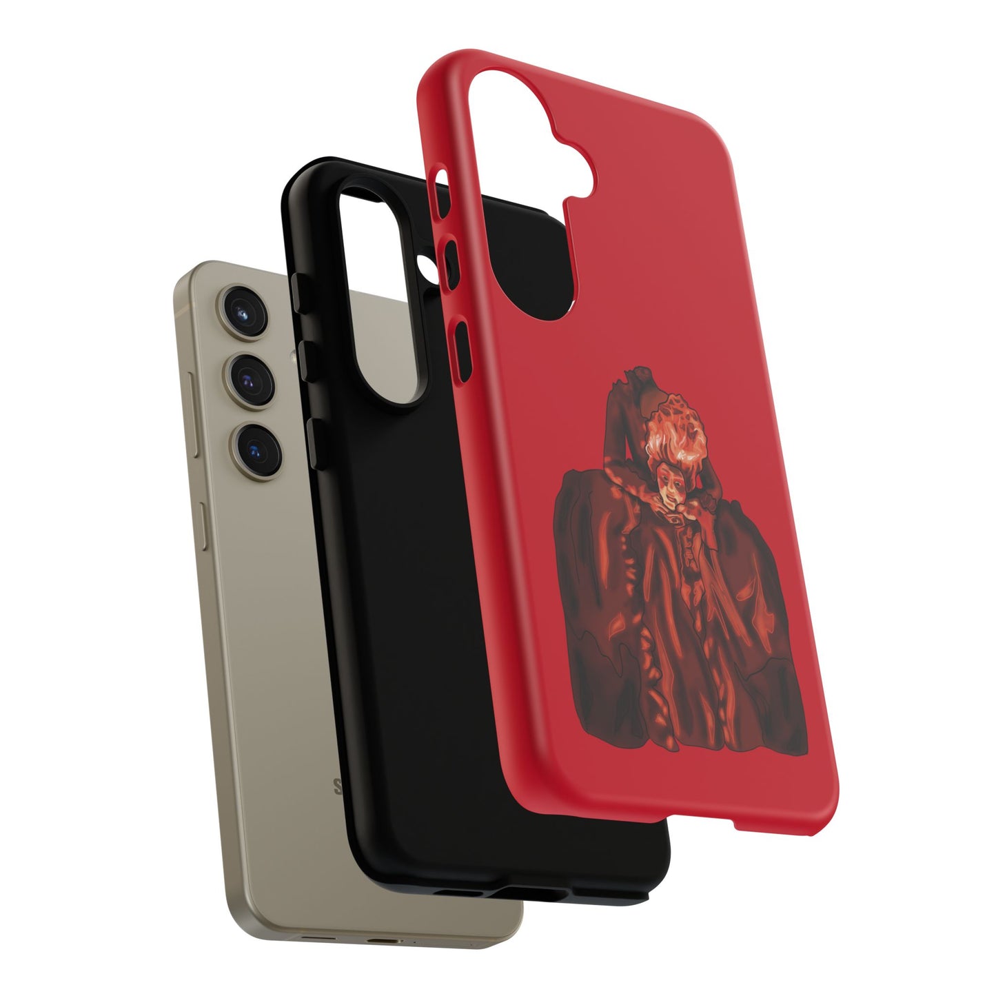 Marie Antoinette Phone Case, Red Gothic Protective Case for iPhone, Google Pixel, Samsung Galaxy