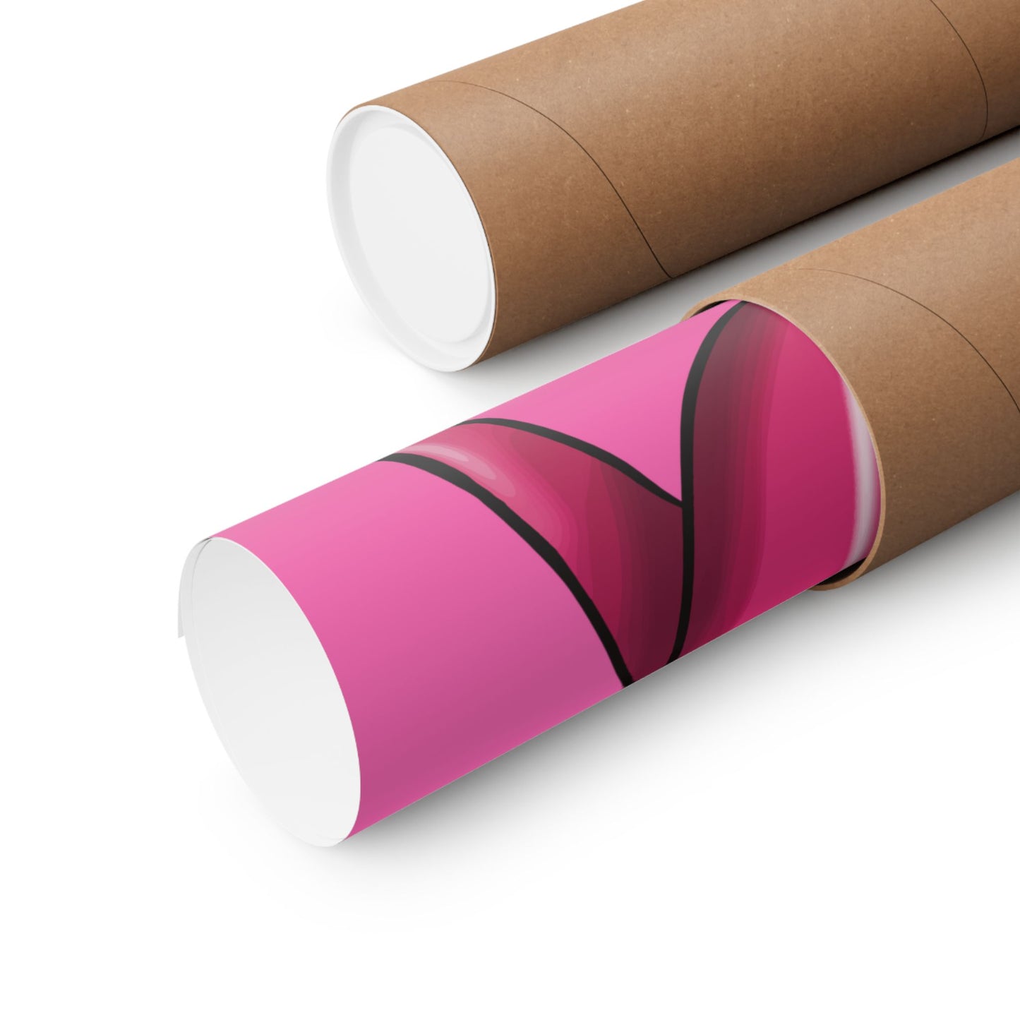 Clitoris Art Print, Female Reproductive Health Awareness Poster, Pink Anatomical Vulva Wall Art