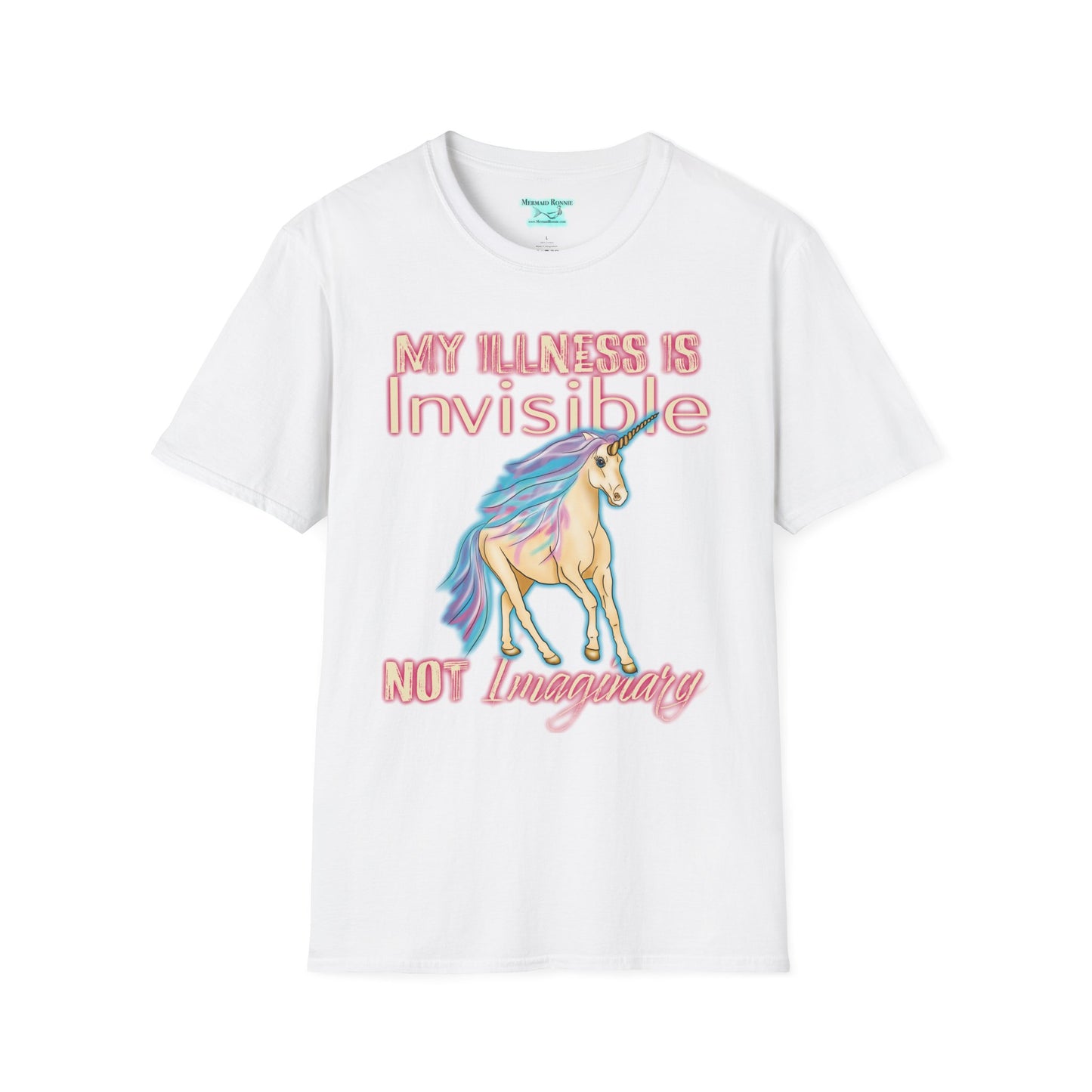 Funny Invisible Illness T-Shirt, Unisex Unicorn Graphic Tee, Chronic Disease Awareness