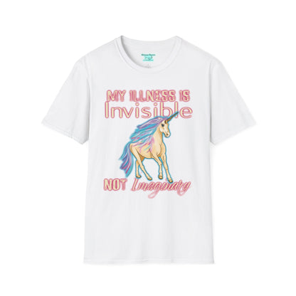 Funny Invisible Illness T-Shirt, Unisex Unicorn Graphic Tee, Chronic Disease Awareness