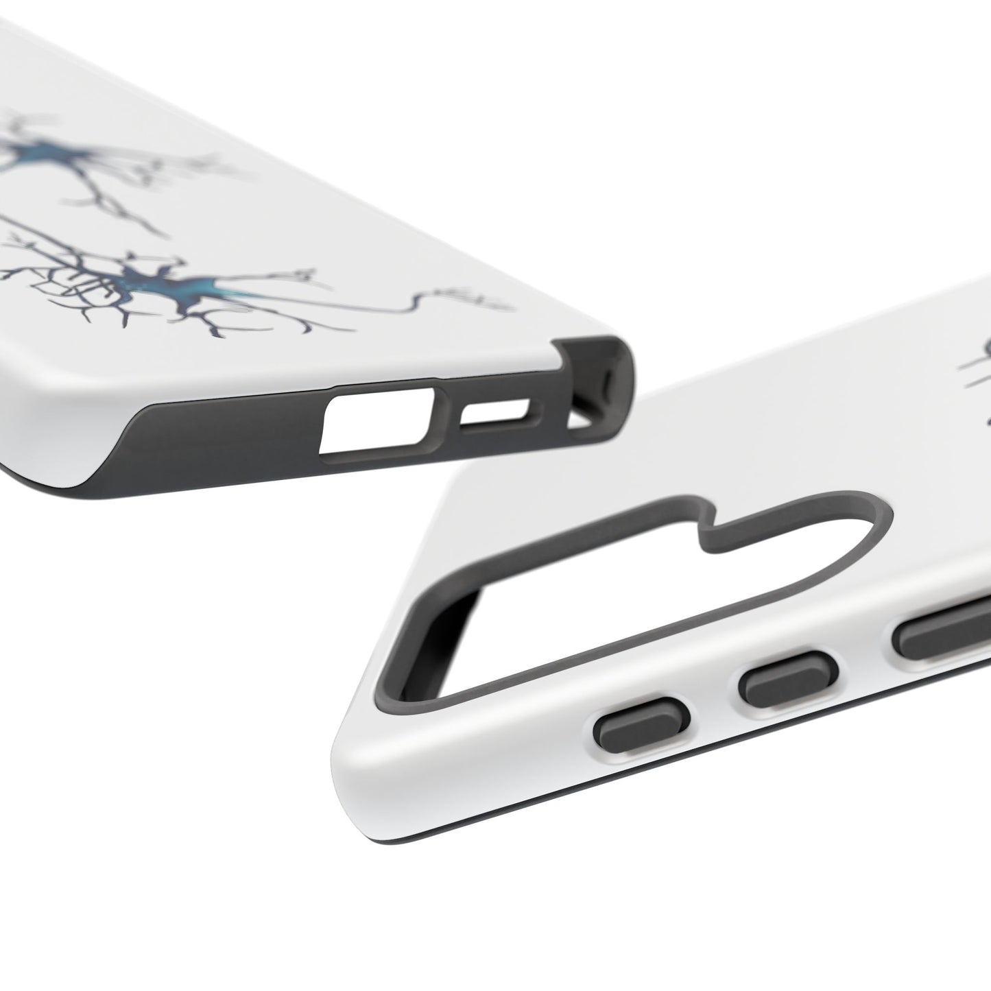 Neuron Phone Case, Neuroscience Protective Cover for iPhone, Google Pixel, Samsung Galaxy, White Anatomy Phone Case