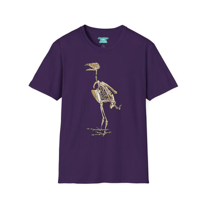 Peregrine Falcon T-Shirt, Bird Skeleton Graphic Tee, Unisex Short Sleeve