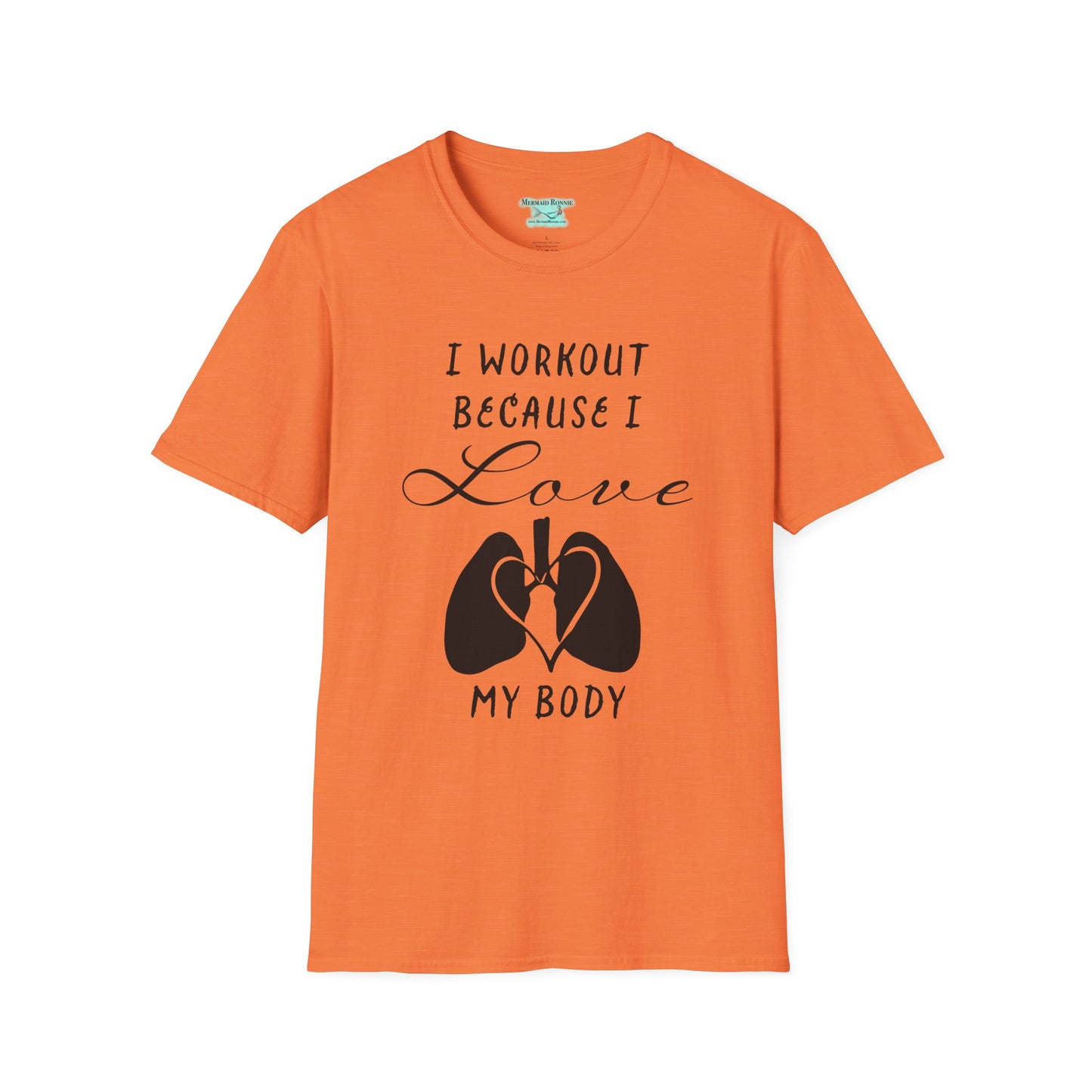 Workout Motivation T-Shirt, I Workout Because I Love My Body, Unisex Short Sleeve Tee