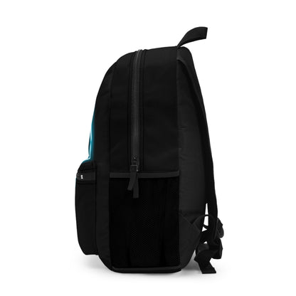 Black Skeleton Backpack, Black Canvas Backpack with Skeleton Neon Sign Design, Glowing Skeleton