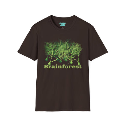 Brainforest Neuroscience T-Shirt, Purkinje Cell Forest, Neuroanatomy Gift, Neuron Short Sleeve Tee
