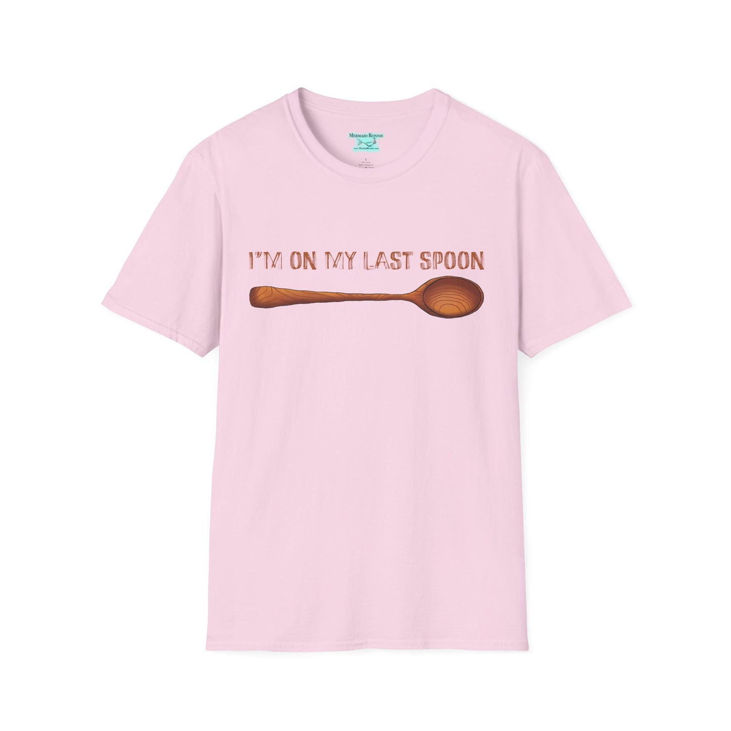 Funny Spoonie T-Shirt, I’m On My Last Spoon, Unisex Wooden Spoon Tee