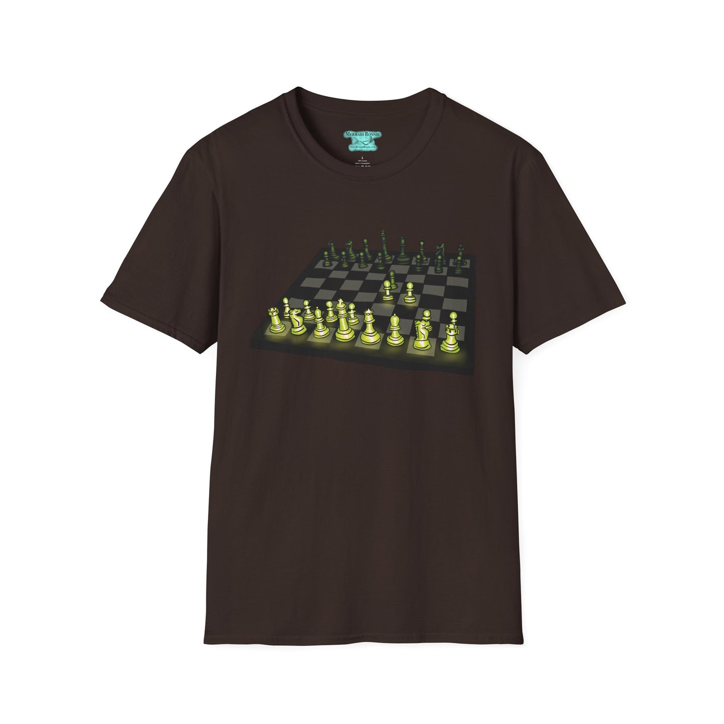 Chess T-Shirt, Queen’s Gambit Opening Position, Unisex Short Sleeve Tee