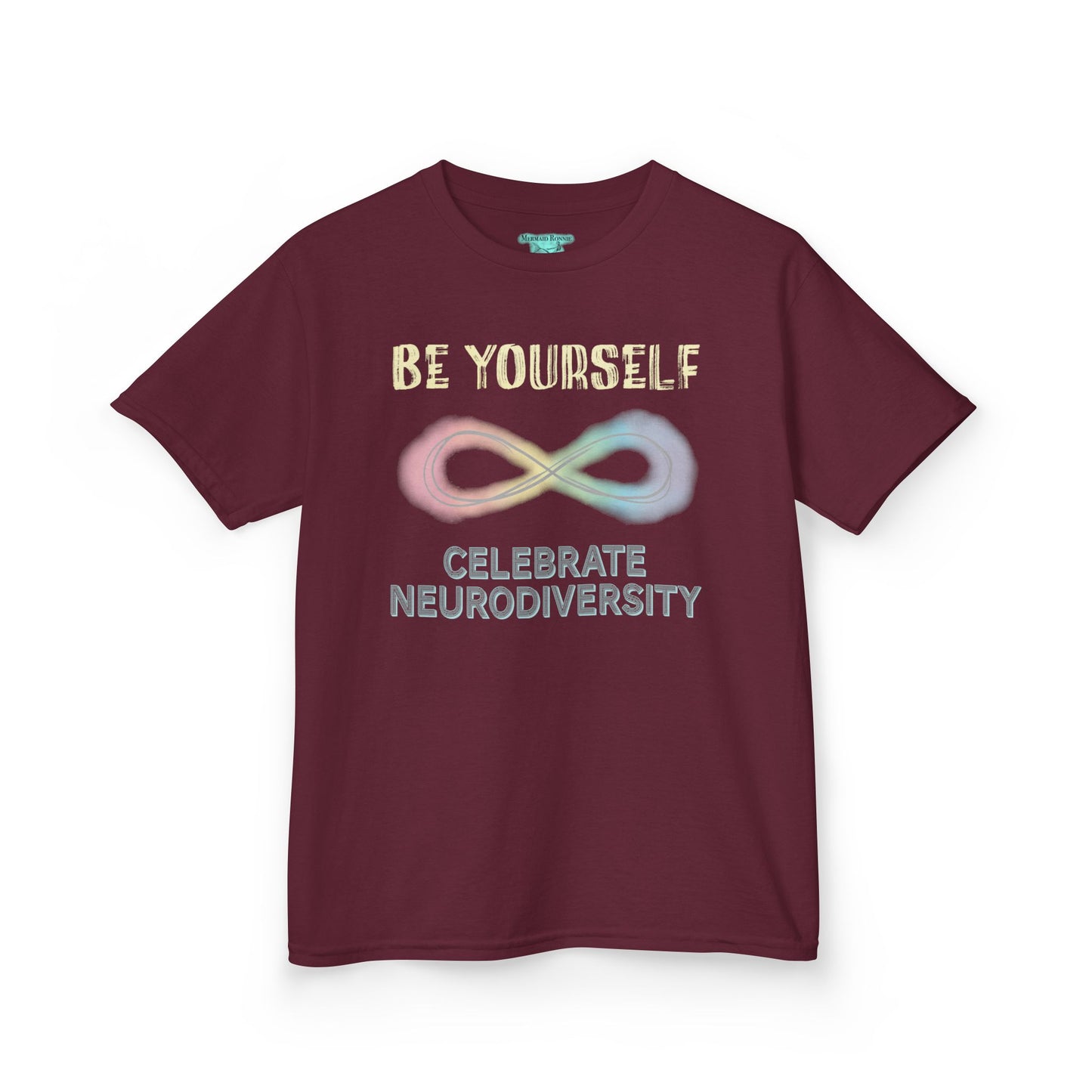 Neurodiversity T-Shirt For Kids, Inspirational Be Yourself Short Sleeve Tee, Autism and ADHD Acceptance
