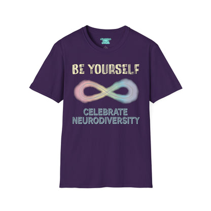 Celebrate Neurodiversity T-Shirt, Pastel Neurodivergent Tee, Rainbow Infinity Symbol