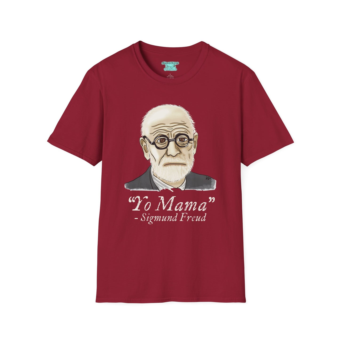 Funny Psychology T-Shirt, Sigmund Freud Graphic Tee, Yo Mama Joke, Unisex Short Sleeve