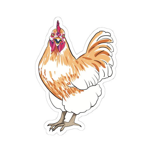 Chicken Vinyl Sticker, Farm Animal Art Decal, Farmhouse Sticker, Country-Style Decor