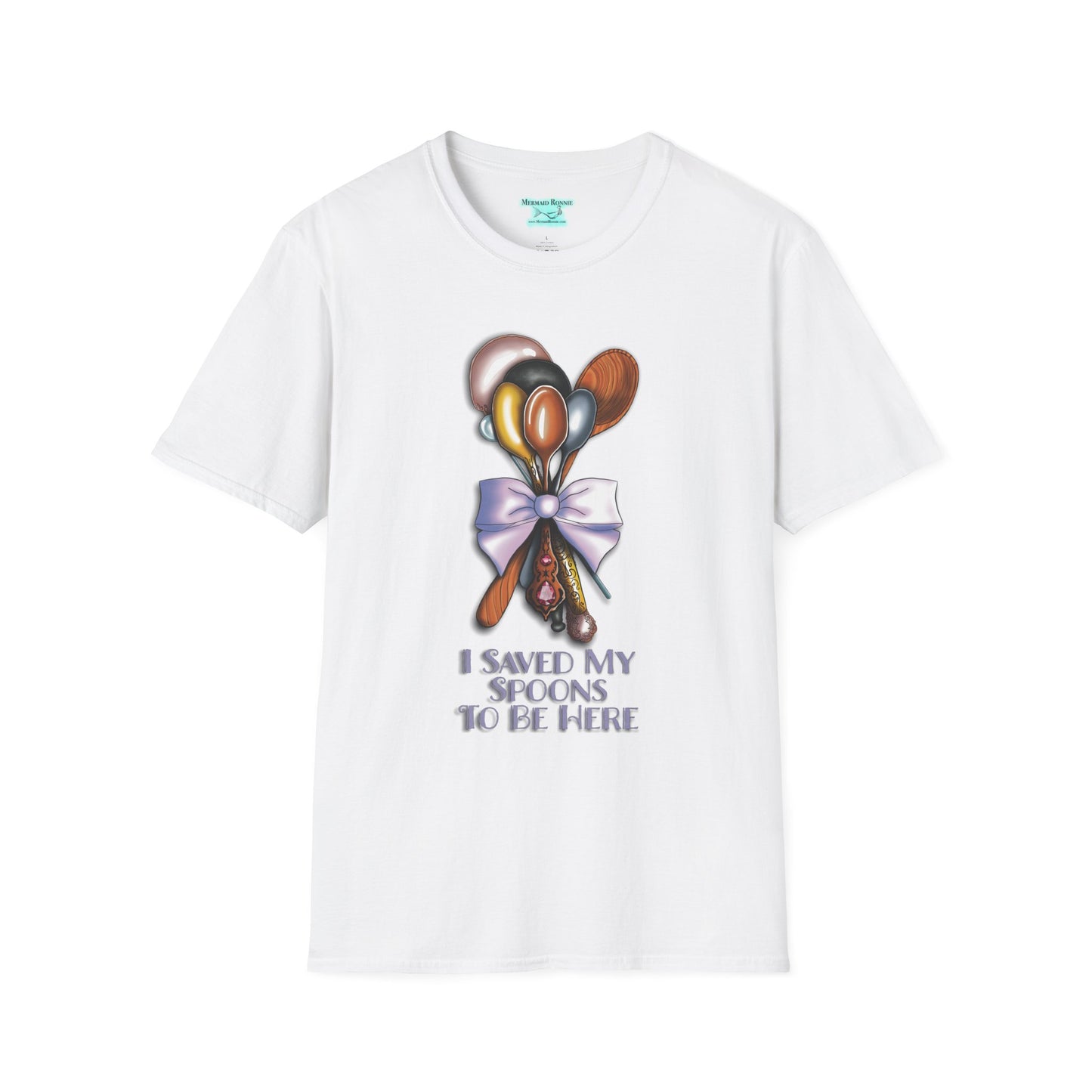 Motivational Spoonie T-Shirt, I Saved My Spoons To Be Here, Chronic Illness Gift