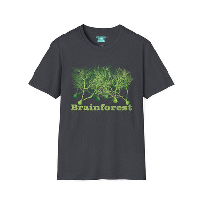 Brainforest Neuroscience T-Shirt, Purkinje Cell Forest, Neuroanatomy Gift, Neuron Short Sleeve Tee