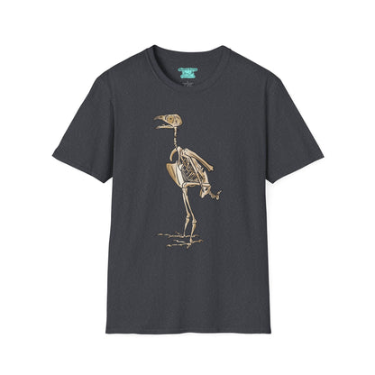 Peregrine Falcon T-Shirt, Bird Skeleton Graphic Tee, Unisex Short Sleeve