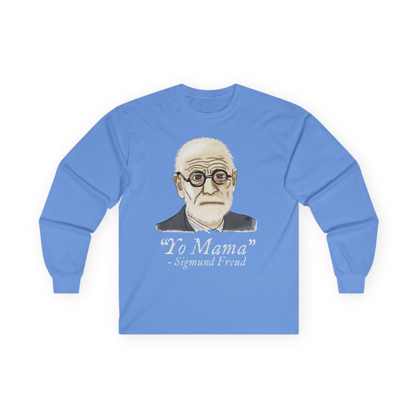Sigmund Freud Long Sleeve T-Shirt, Funny Psychology Unisex Tee, Yo Mama Joke