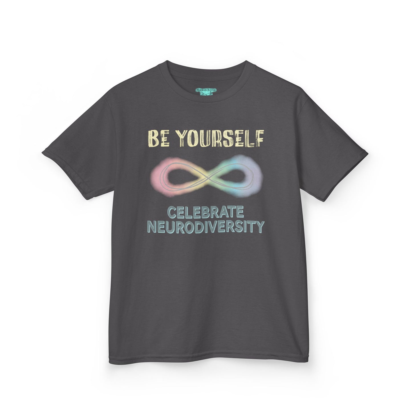 Neurodiversity T-Shirt For Kids, Inspirational Be Yourself Short Sleeve Tee, Autism and ADHD Acceptance