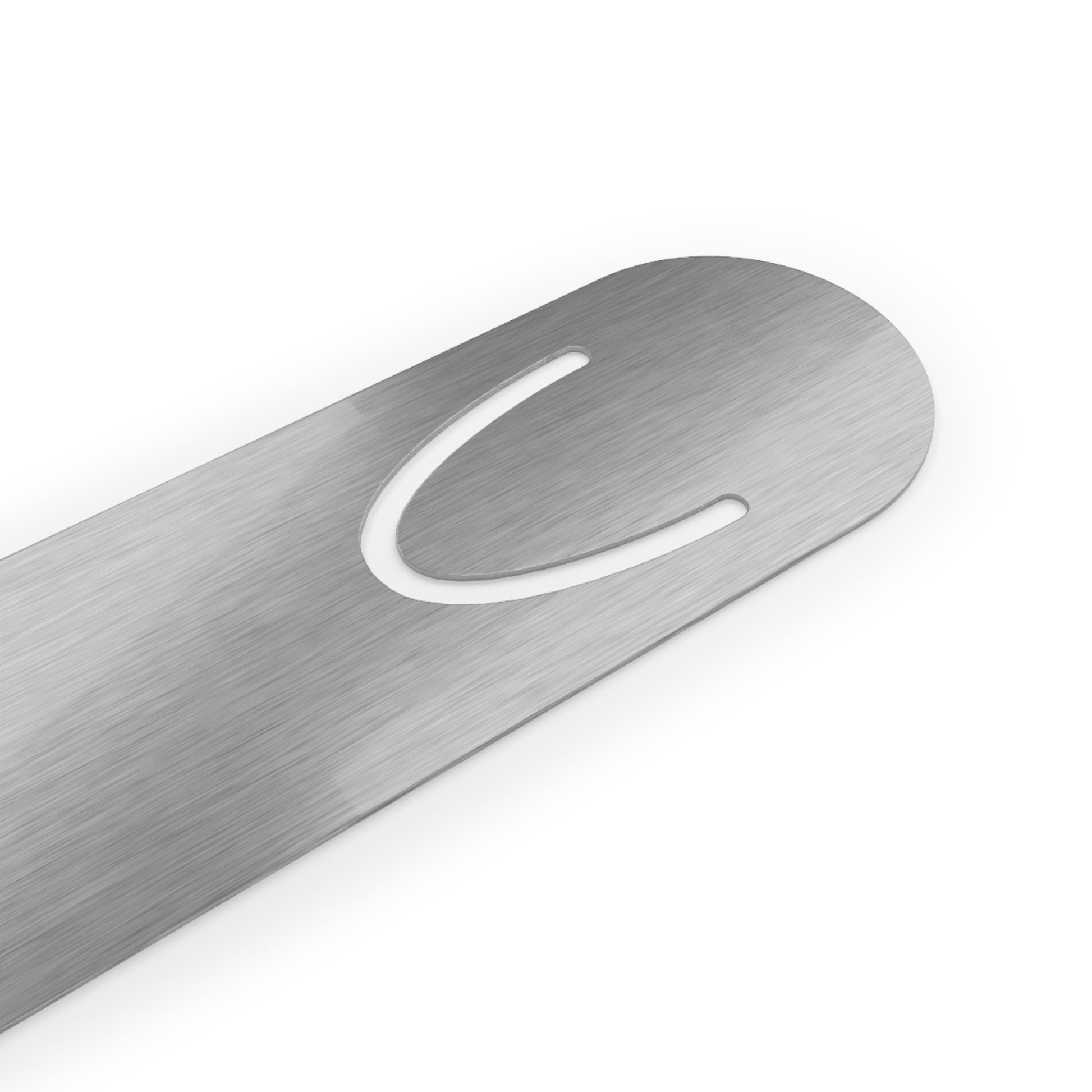 Back side of an aluminum bookmark featuring a portrait of Sigmund Freud with humorous text that reads 'Yo Mama – Sigmund Freud.