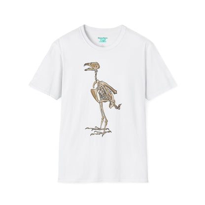 Peregrine Falcon T-Shirt, Bird Skeleton Graphic Tee, Unisex Short Sleeve