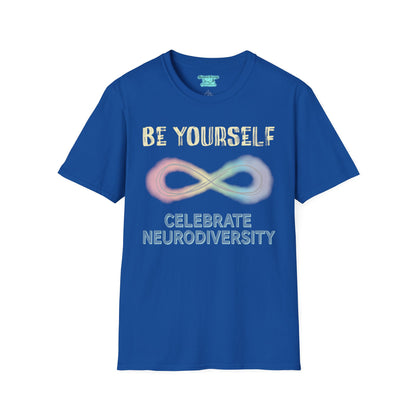 Celebrate Neurodiversity T-Shirt, Pastel Neurodivergent Tee, Rainbow Infinity Symbol