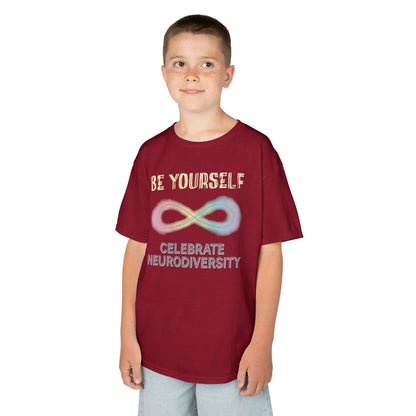Neurodiversity T-Shirt For Kids, Inspirational Be Yourself Short Sleeve Tee, Autism and ADHD Acceptance
