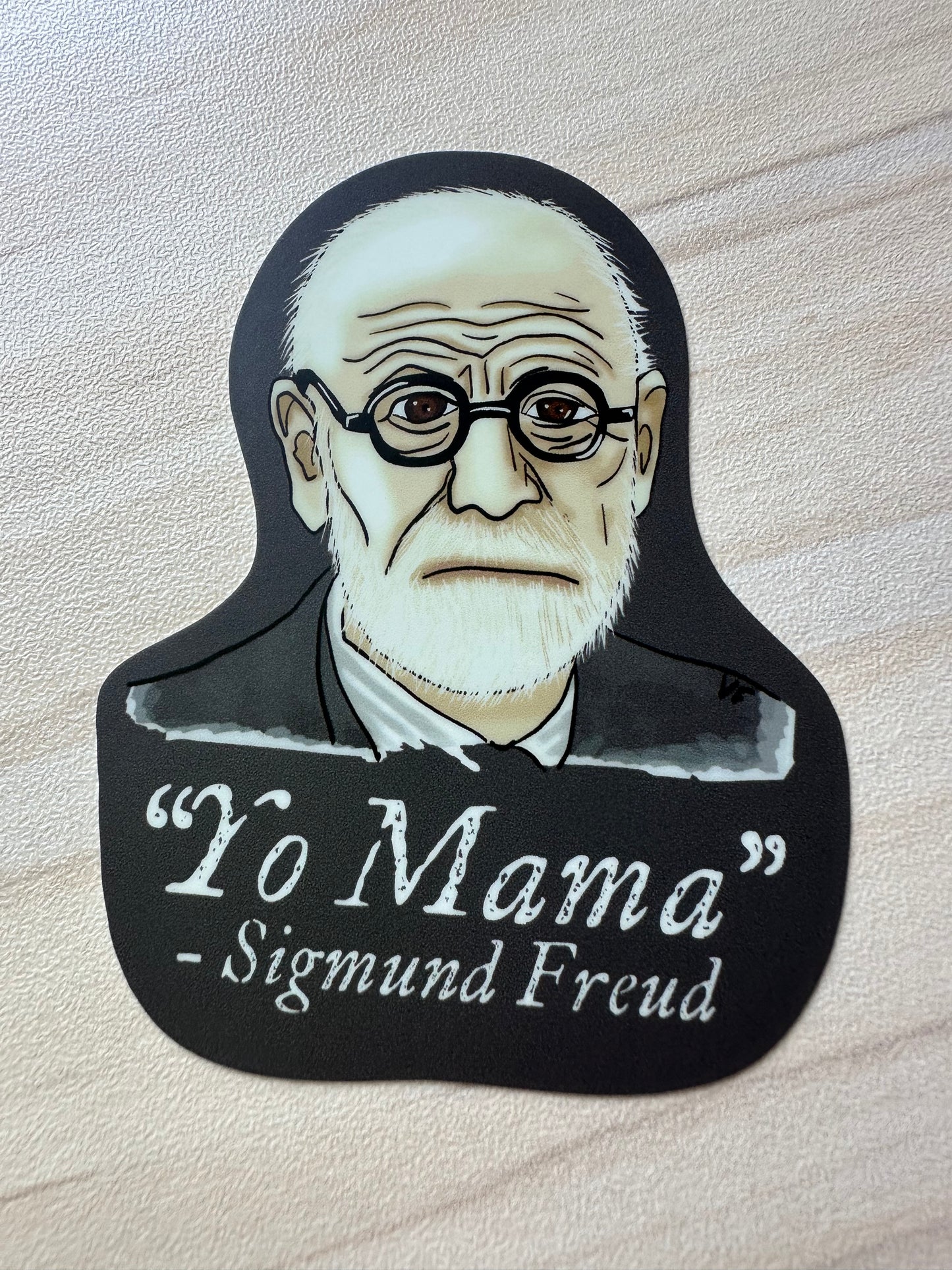 Sigmund Freud Psychology Sticker, Psychology Decal, Yo Mama Joke
