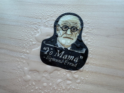 Sigmund Freud Psychology Sticker, Psychology Decal, Yo Mama Joke