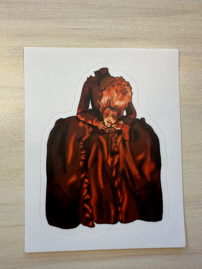 Marie Antoinette Sticker, Historical Figure, Headless Queen Sticker, Vinyl Decal