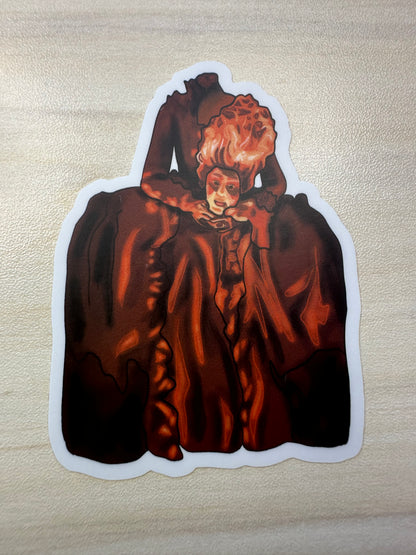 Marie Antoinette Sticker, Historical Figure, Headless Queen Sticker, Vinyl Decal