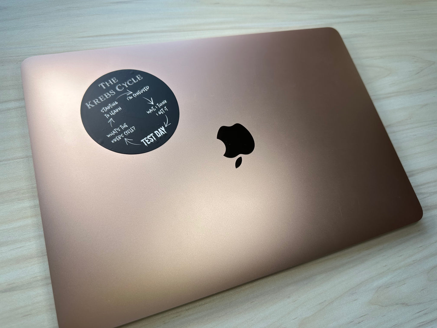 Funny Krebs Cycle Sticker, Biology Student Humor, Citric Acid Cycle Diagram