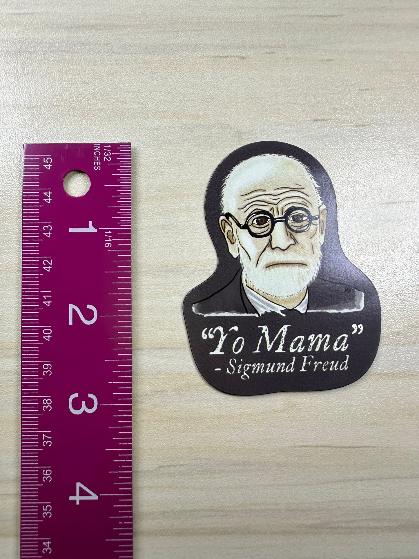 Sigmund Freud Psychology Magnet, Psychology Fridge Magnet, Yo Mama Joke Car Magnet