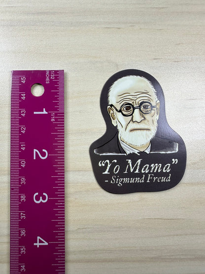 Sigmund Freud Psychology Magnet, Psychology Fridge Magnet, Yo Mama Joke Car Magnet