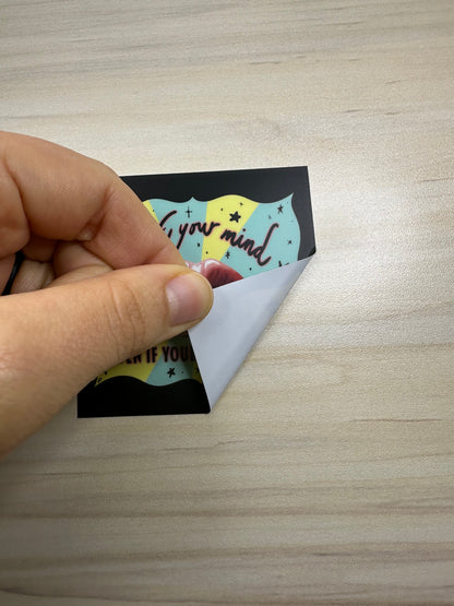 Speak Your Mind Even If Your Voice Shakes, Activist Sticker, Female Empowerment, Reproductive Rights, Laptop Sticker, Waterbottle Sticker